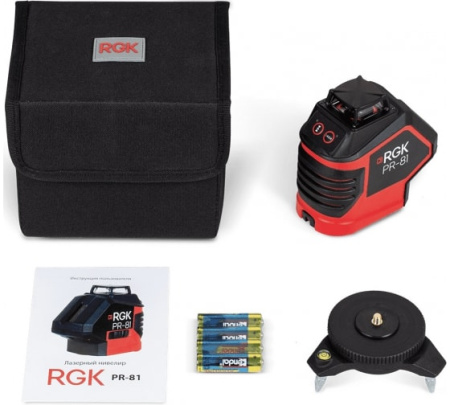 Лазерный нивелир RGK PR-81 купить по низкой цене | МАКСПРОФИТ
