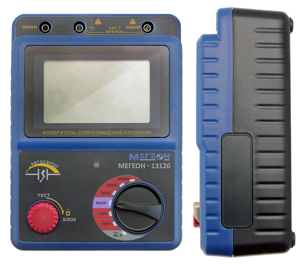 Измеритель сопротивления изоляции (мегаомметр) МЕГЕОН 13126 купить по низкой цене | МАКСПРОФИТ